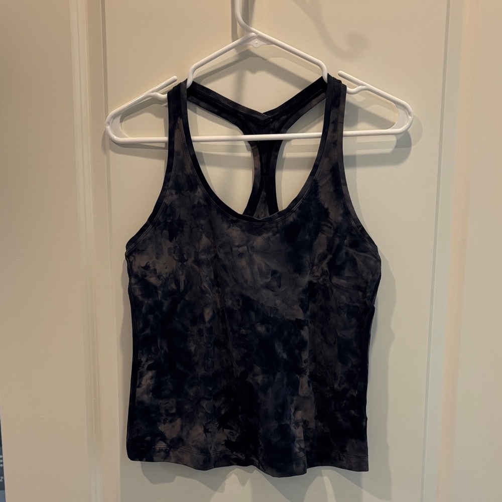 Lululemon Navy Tie-Dye Tank Top